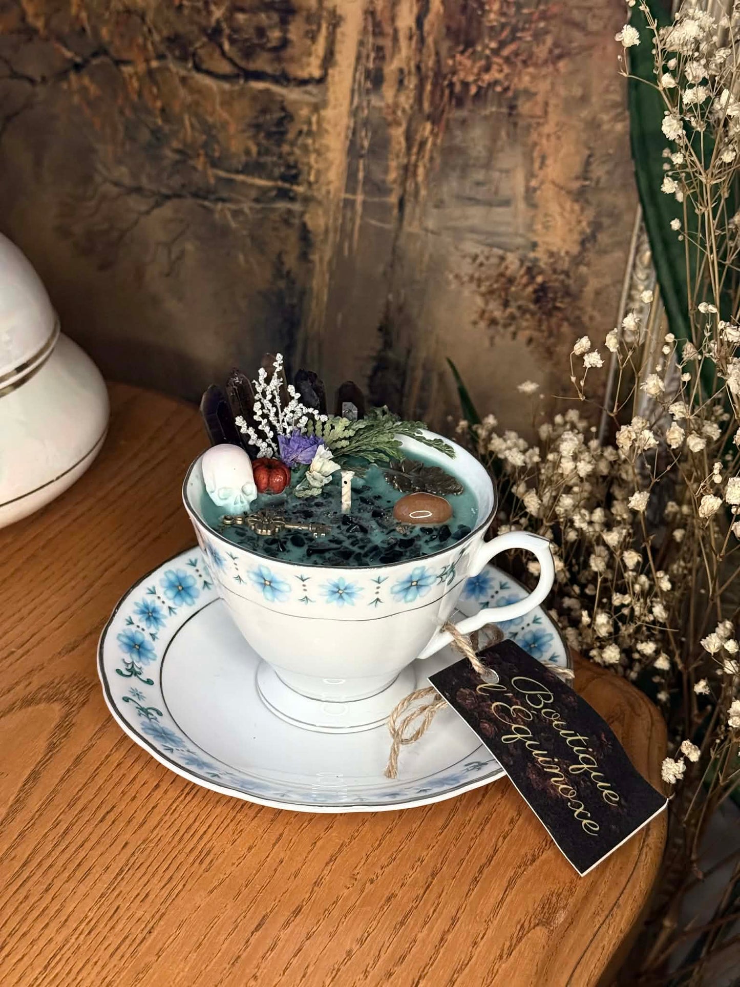 Tasse fleurs bleues- Murmure des appalaches