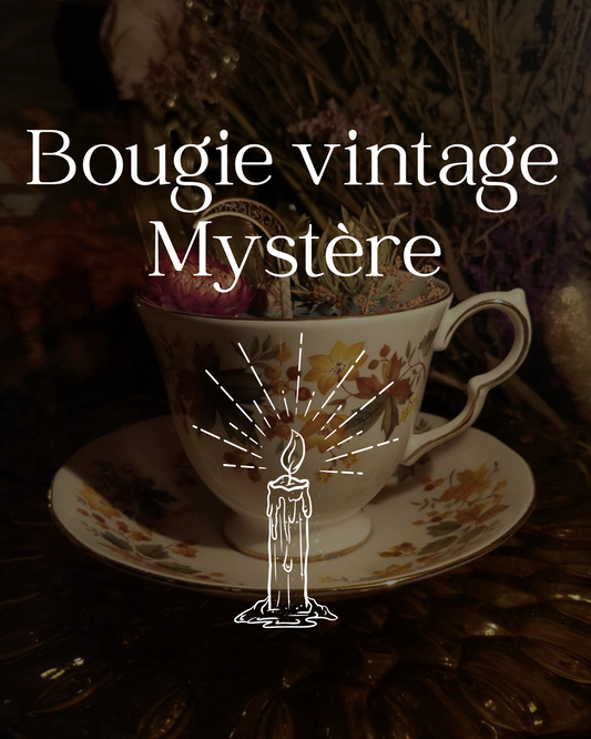 Bougie mystère vintage